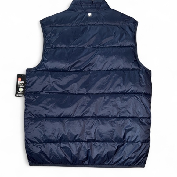 NWT Swiss Tech Men's Dark Blue PufferVest - Picture 6 of 6